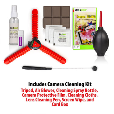 Deco Photo Camera Bag for DSLR and Mirrorless Cameras, Lenses, Padded Adjustable Storage