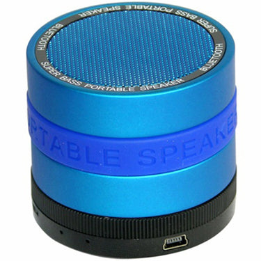 SYN Portable Bluetooth Speaker with 8 Customizable Color Bands - Blue Speaker
