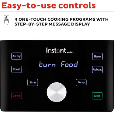 Instant Pot Instant Vortex 6 Quart Air Fryer Oven, 4-in-1 Functions, Factory Refurbished
