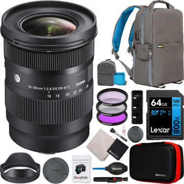 Sigma 16-28mm F2.8 DG DN Contemporary Lens Kit for Sony E-Mount Cameras Bundle