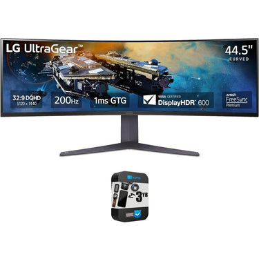 LG 45GR75DCB 45" Ultragear Curved Gaming Monitor w/ 3 Year Warranty Bundle