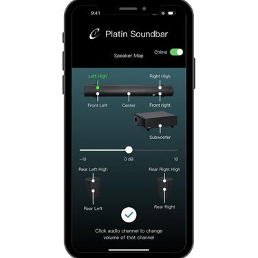 Platin Milan 5.1.4 Soundbar with Subwoofer Premium Home Surround Sound System