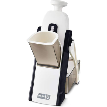 Dash Safe Slice Mandoline Slicer, Dicer, Black + Knife Set + Cutting Board Bundle