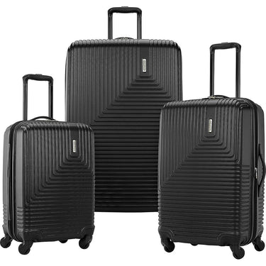American Tourister Groove Expandable Spinner Suitcase Set 20", 24", 28" - Black - Open Box