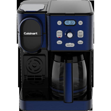 Cuisinart SS-16 Coffee Center 2-in-1 Coffeemaker and Single Serve Combo Brewer, Navy Blue