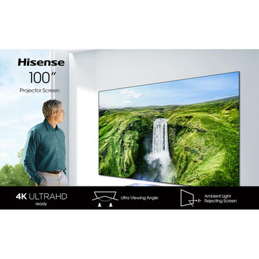 Hisense DLT100A 100" ALR Display Screen, 4K UHD Ready, Ultra Angle Open Box