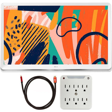 LG 27LQ600S-WU 27" Full HD IPS LED TV Monitor w/ web OS TV + Accessories Bundle