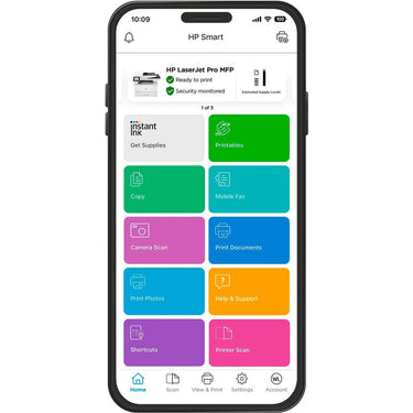 Hewlett Packard LaserJet Pro MFP 4101fdw Wireless Black & White Printer with Fax, Factory Refurb