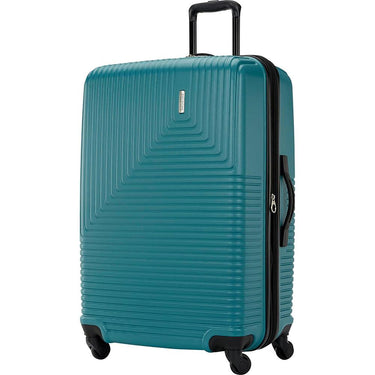 American Tourister Groove Expandable Spinner Suitcase Set 20", 24", 28" - Teal - Open Box