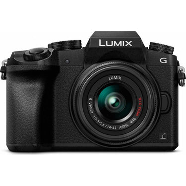 Panasonic LUMIX G7 4K UHD Black DSLM Camera with 14-42mm Lens with 64GB Bag Bundle