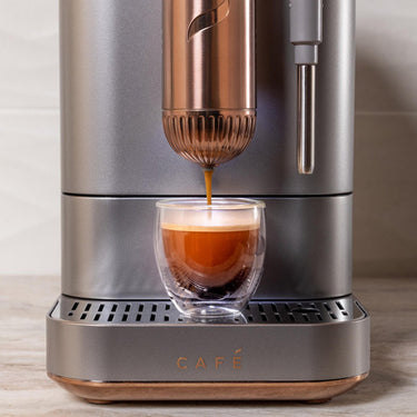 Cafe  Affetto Automatic Espresso Machine, Milk Frother, Silver, 1.2L, C7CEBBS2RS3