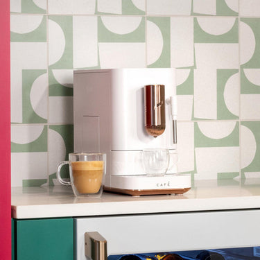 Cafe Affetto Automatic Espresso Machine, Milk Frother, White, 1.2L, C7CEBBS4RW3