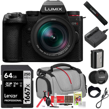 Panasonic LUMIX G9II MFT Camera and 12-60mm F2.8-4.0 Lens with 64GB Bag Bundle