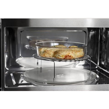 GE Profile 1.7 Cu. Ft. Convection Over-the-Range Microwave Oven Steel Open Box
