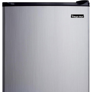 Magic Chef MCBR350S2 3.5 Cu. Ft. Mini Refrigerator with Freezer, Stainless Steel - Open Box