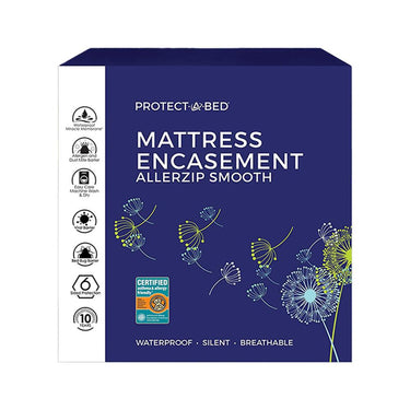 Protect-A-Bed AllerZip Smooth Waterproof Mattress Protector, Full (2-Pack)