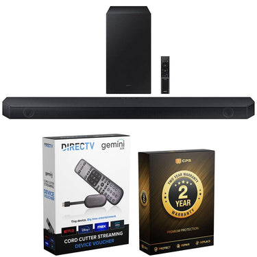 Samsung HW-Q60C 3.1ch Soundbar and Subwoofer with Redeemable DIRECTV Gemini Air