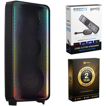 Samsung MX-ST90B Sound Tower Audio Portable Speaker with Redeemable DIRECTV Gemini Air