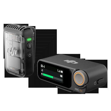 DJI Mic 2 (1 TX + 1 RX), Wireless Microphone w/ Intelligent Noise Cancelling Bundle