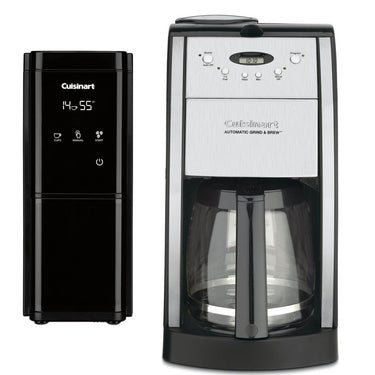 Cuisinart Brew Central 12-Cup Programmable Coffeemaker + Touchscreen Burr Grinder (Black)