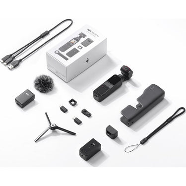 DJI Pocket 2 Creator Combo, 3 Axis Gimbal Stabilizer (Open-box)