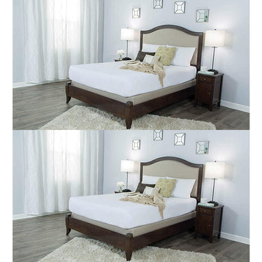 Protect-A-Bed Cotton Terry Cloth Waterproof Mattress Protector Queen 2 Pack