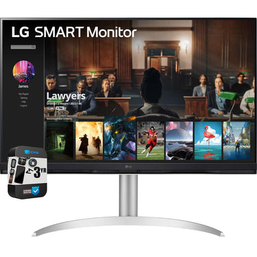 LG 31.5" UltraFine 4K UHD 5ms 65Hz Smart LED Monitor White with 3 Year Warranty
