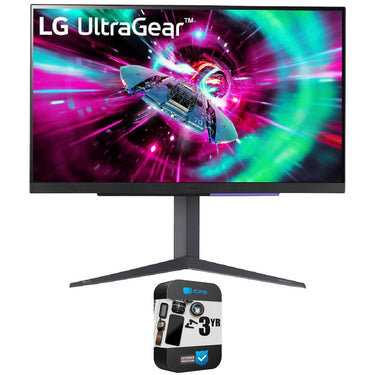 LG 27GR93U-B 27" UltraGear UHD 1ms 144Hz Gaming Monitor w/ 3 Year Warranty Bundle