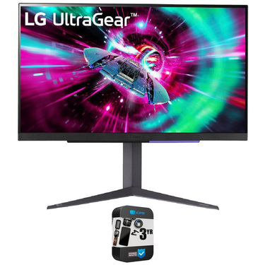 LG 27GR93U-B 27" UltraGear UHD 1ms 144Hz Gaming Monitor w/ 3 Year Warranty Bundle