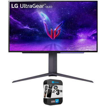 LG 27GR95QE-B UltraGear OLED 27" Gaming Monitor QHD w/ 3 Year Warranty Bundle