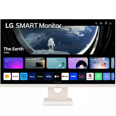 LG 27SR50F-W 27" FHD IPS Smart Monitor with webOS w/ 3 Year Warranty Bundle