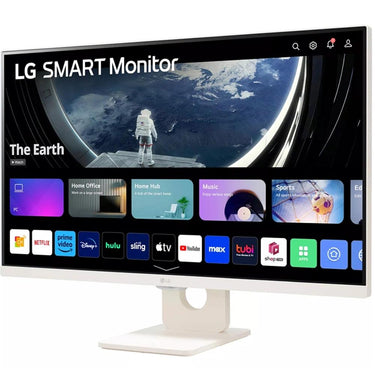 LG 27SR50F-W 27" FHD IPS Smart Monitor with webOS w/ 3 Year Warranty Bundle