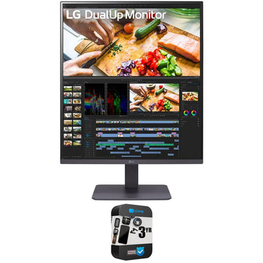 LG 28MQ750-C 28" SDQHD 16:18 DualUp Monitor w/ USB Type-C + 3 Year Warranty Bundle