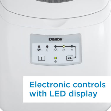 Danby Countertop Ice Maker w/ Electronic Controls, LED Display and Self Clean Function