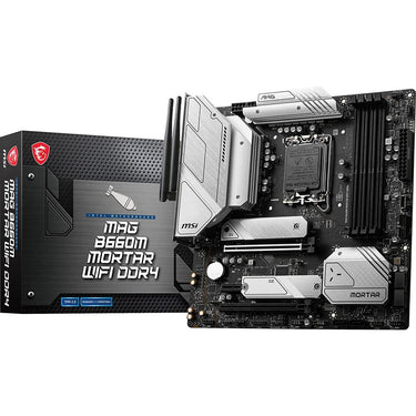 MSI MAG B660M MORTAR WIFI DDR4 SDRAM HDMI Gaming Motherboard- B660MMOD4 - Open Box