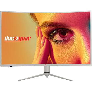 Deco Gear 39" Curved Widescreen Gaming Monitor, 2560x1440, 165 Hz, White - Refurbished