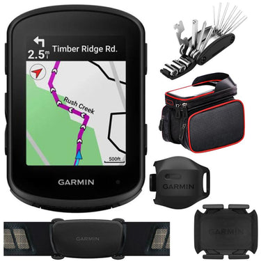 Garmin Edge 840, Compact GPS Cycling Computer w/ Sensor +Deco Accessory Bundle