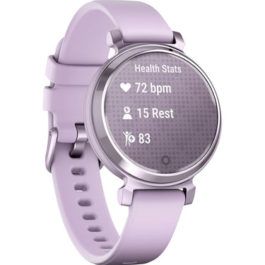 Garmin Lily 2 Smartwatch Metallic Lilac with Lilac Silicone Band