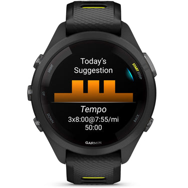 Garmin Forerunner 265S GPS Smartwatch, Black/Amp Yellow