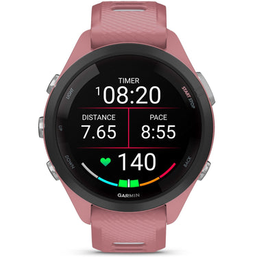 Garmin Forerunner 265S GPS Smartwatch, Light Pink/Whitestone