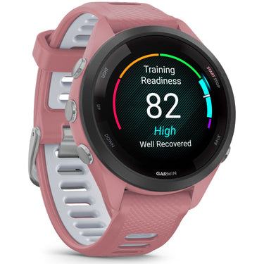 Garmin Forerunner 265S GPS Smartwatch, Light Pink/Whitestone