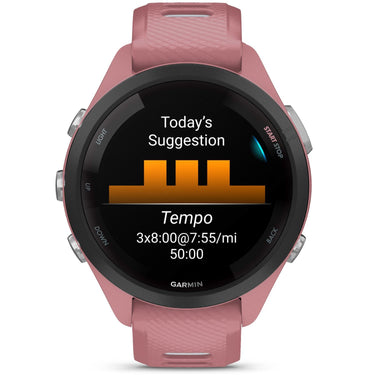 Garmin Forerunner 265S GPS Smartwatch, Light Pink/Whitestone