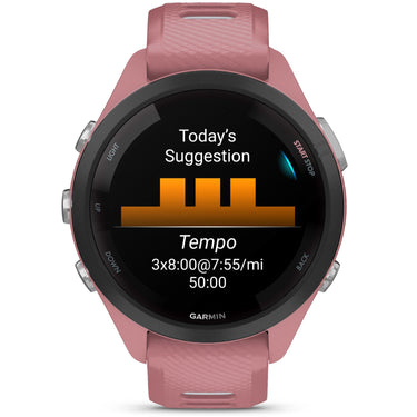 Garmin Forerunner 265S GPS Smartwatch, Light Pink/Whitestone