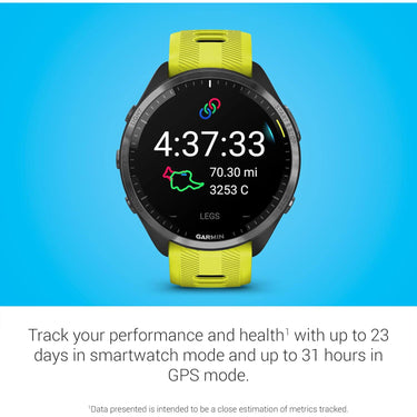 Garmin Forerunner 965 Running Smartwatch, Amp Yellow and Black