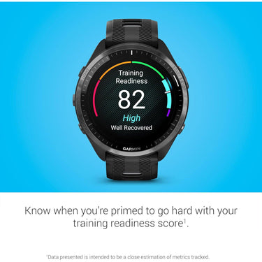 Garmin Forerunner 965 Running Smartwatch, Black and Powder Gray