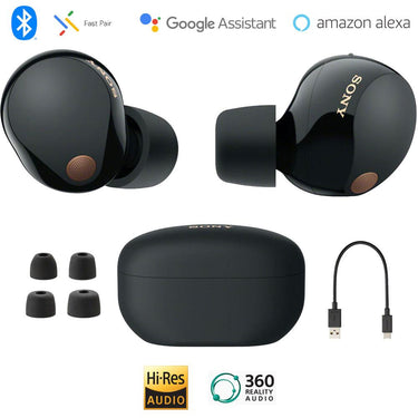 Sony WF-1000XM5 Noise Canceling Truly Wireless Earbuds, Refurb. +Accessories Bundle