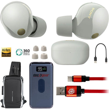 Sony WF-1000XM5 Noise Canceling Truly Wireless Earbuds, Refurb. +Accessories Bundle