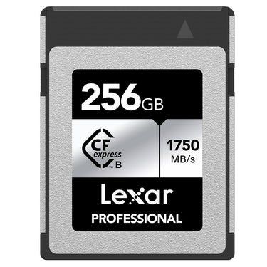 Lexar CFexpress Type B SILVER Series Memory Card 256GB with Card Reader