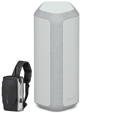 Sony SRSXE300 Portable Bluetooth Speaker Gray + Deco Essential Sling Backpack
