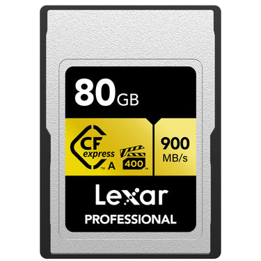 Lexar 80GB CFexpress Type A Pro Gold R900/W800 Memory Card + Card Reader